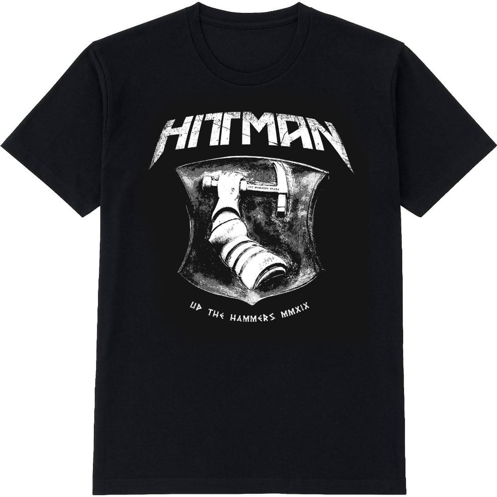 Image of OFFICIAL - LIMITED EDITION HITTMAN "UP THE HAMMERS" 2019 TOUR SHIRT