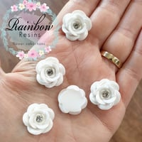 White wild roses with diamantes x 10