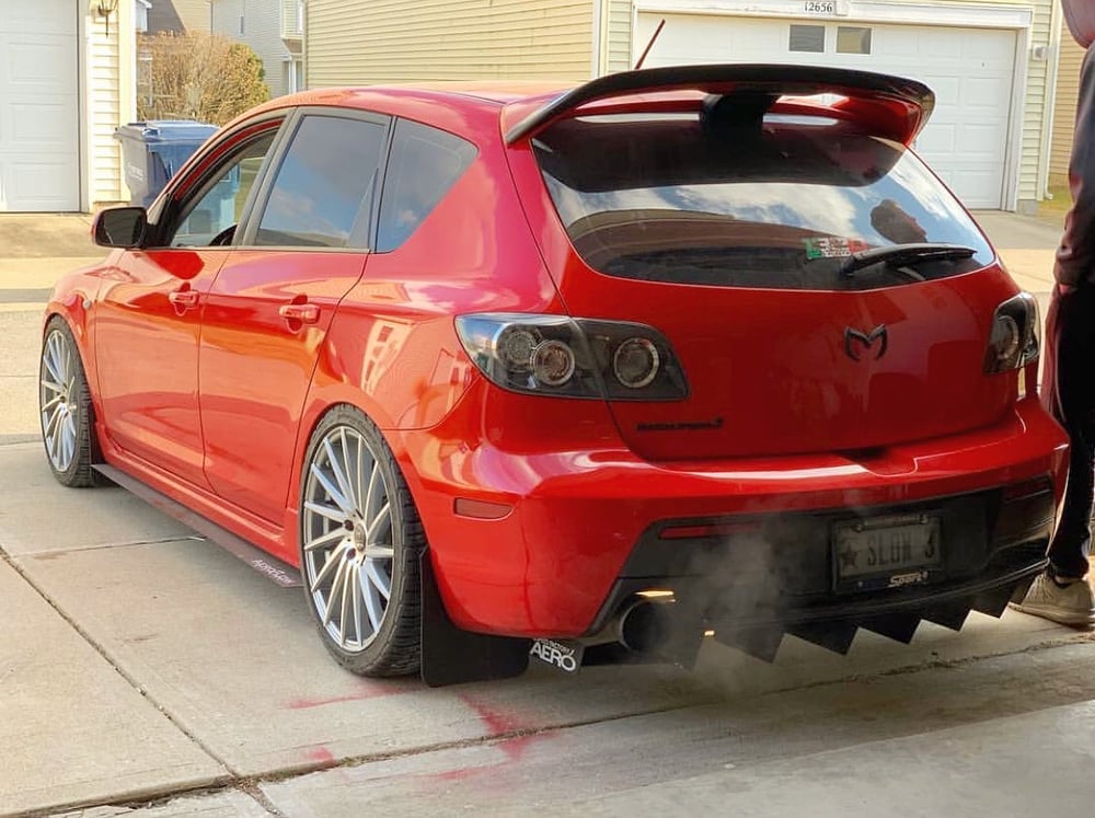 Image of V2 MAZDA ANGLED FIN DIFFUSER (Gen1)