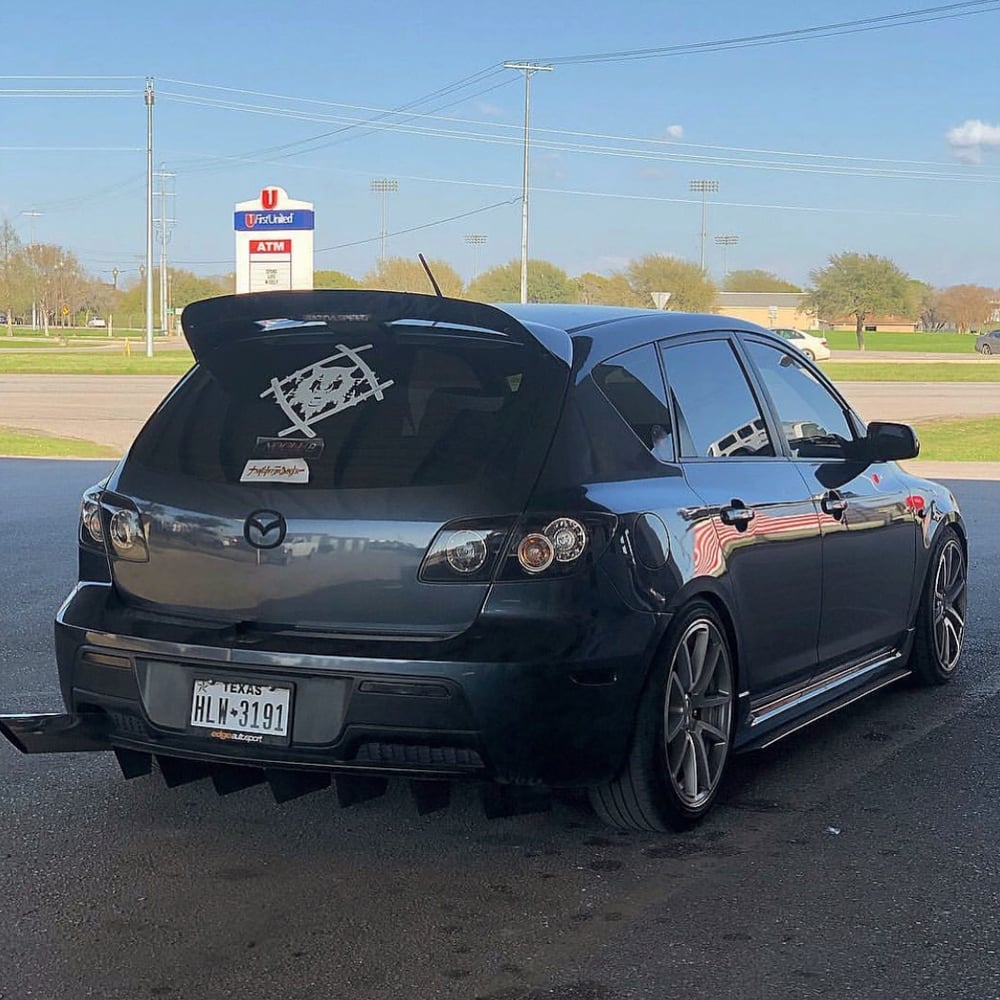 Image of V1 MAZDA ANGLED FIN DIFFUSER (Gen 1)