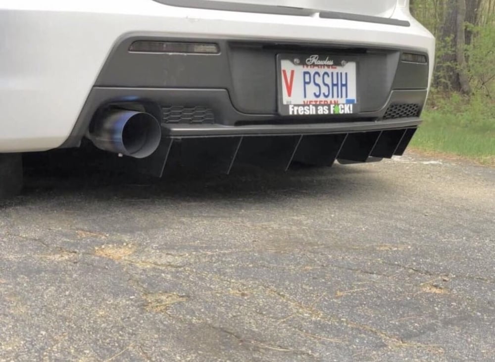 Image of V1 MAZDA ANGLED FIN DIFFUSER (Gen 1)
