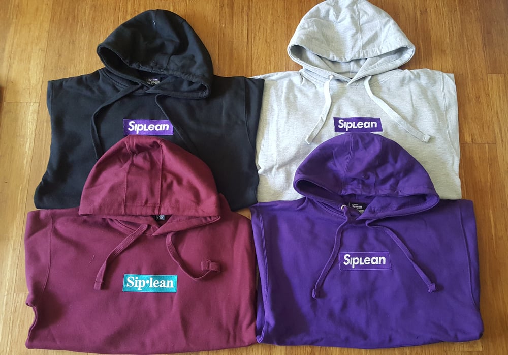Image of Siplean Embroidered Box Logo Pullover Hoodie