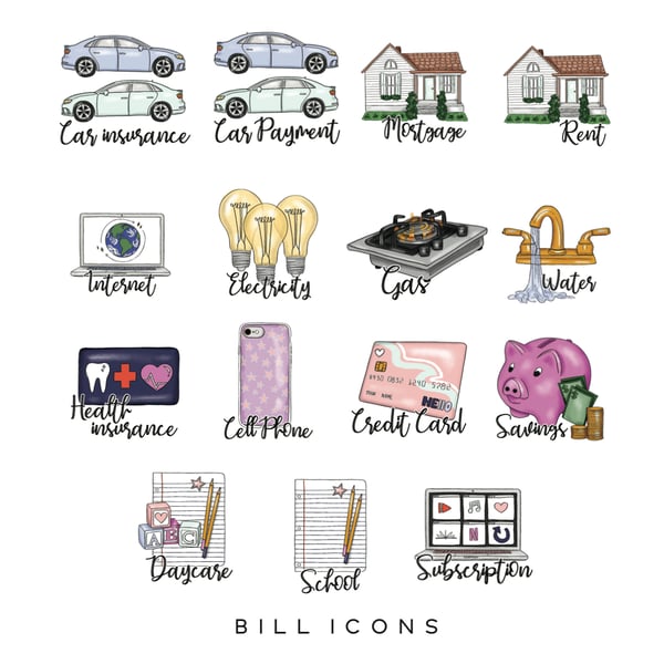 Image of Bill Planner Icons