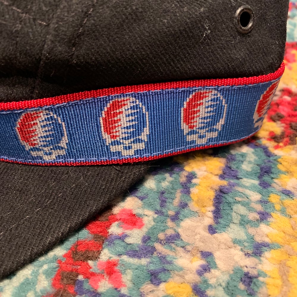Image of Grateful Dead 5 Panel Hat 1990’s Bison Belts!
