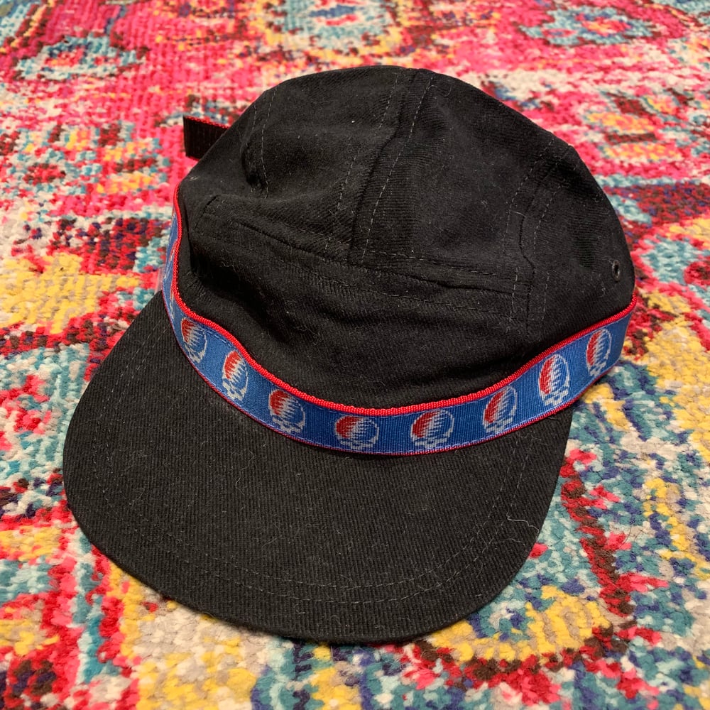 Image of Grateful Dead 5 Panel Hat 1990’s Bison Belts!