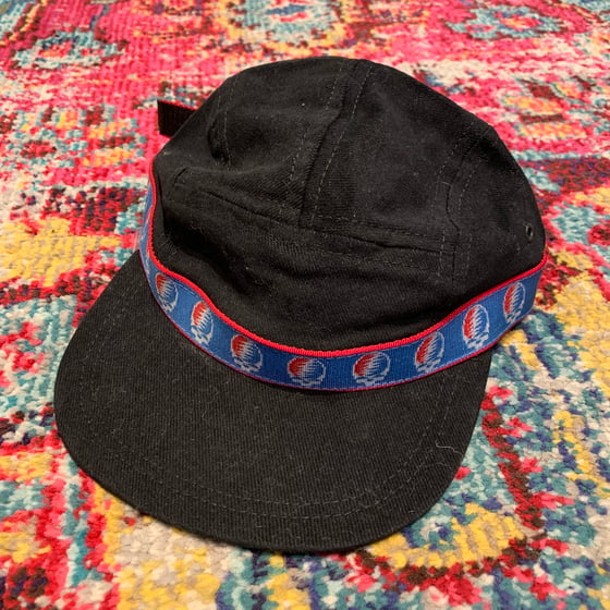 Image of Grateful Dead 5 Panel Hat 1990’s Bison Belts!