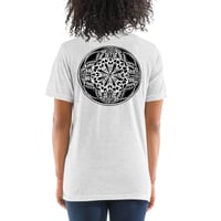 Image 2 of Womens Unisex Dragonfly Mandala T-Shirt (Pocket/Back Graphic)