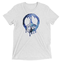 Image 3 of Womens Unisex Drippy Peace T-Shirt (Front Graphic)