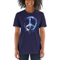 Image 1 of Womens Unisex Drippy Peace T-Shirt (Front Graphic)