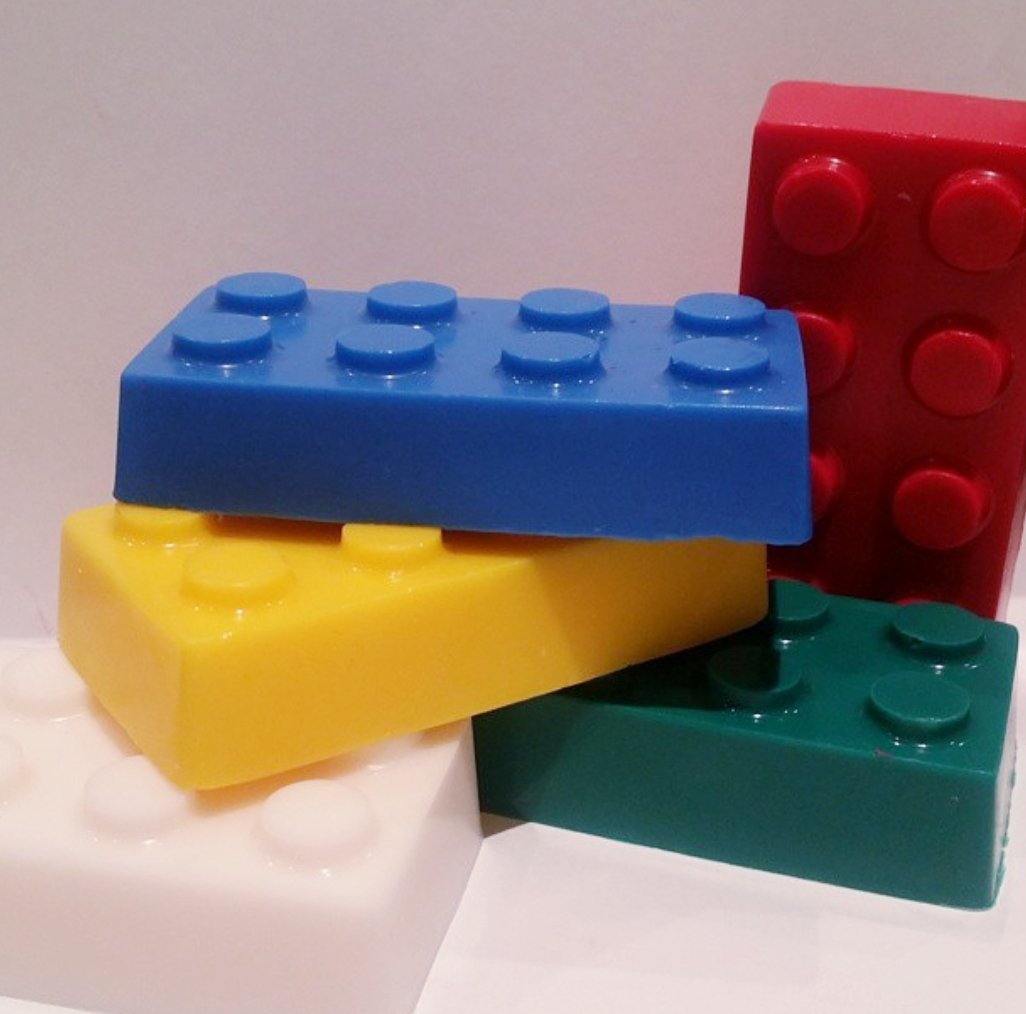 Image of Lego building blocks soap