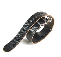 Image 2 of Black Horween Shell Cordovan NATO Strap - Russian Grain Black