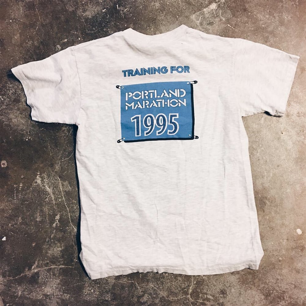 Image of Original 1995 Promo Nike Training Portland Marathon Tee.