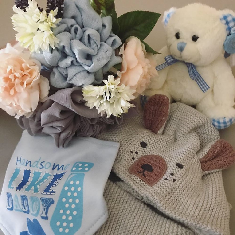 Image of Baby Bouquet Gift Box (Boy)