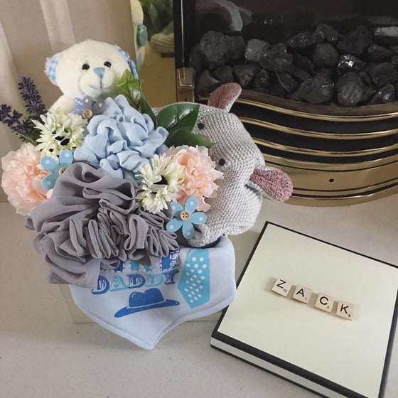 Image of Baby Bouquet Gift Box (Boy)