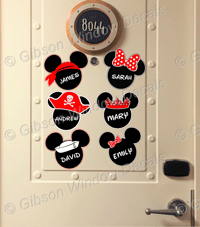 Mickey, Minnie Door Magnets, Disney Cruise, 