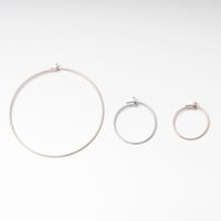 Image 2 of Mono Orecchino oro rosa ciondolo personalizzato 