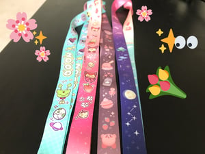 Image of animal crossing sky lanyard 