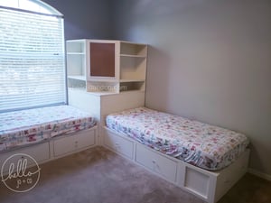Image of Storage Bed with Corner Hutch