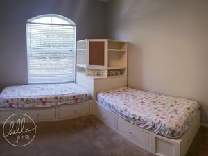 Image of Storage Bed with Corner Hutch