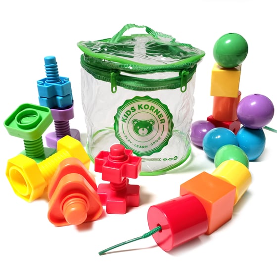 Image of Beads & Bolts Set - 2-Toys-In-1