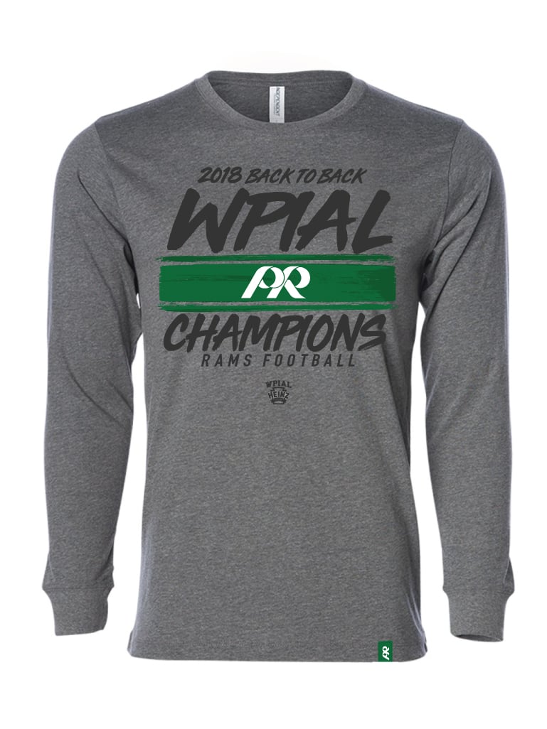 Image of L/S WPIAL CHAMPS TEE - GREY 40% OFF