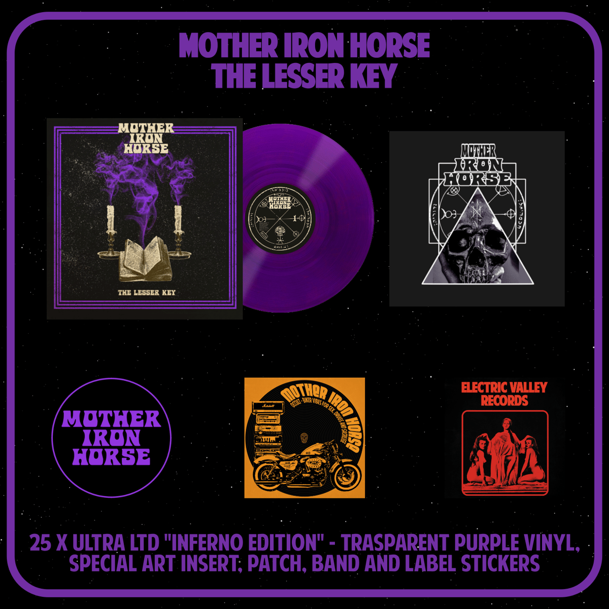Image of MOTHER IRON HORSE - THE LESSER KEY Ultra LTD "Inferno Edition"