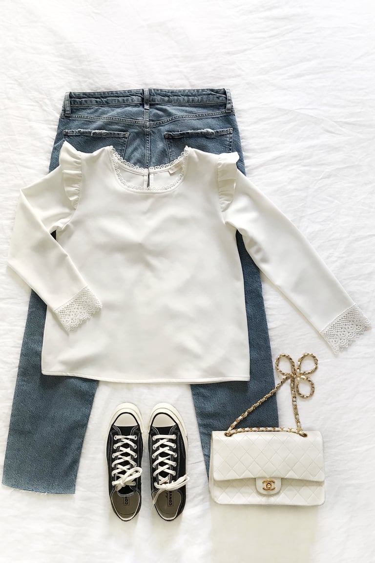BLOUSE SOPHIA - GUIPURE BLANC Image 4