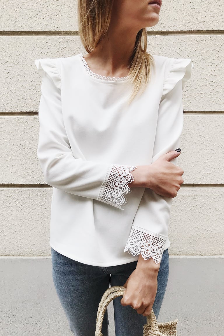 BLOUSE SOPHIA - GUIPURE BLANC Image 3
