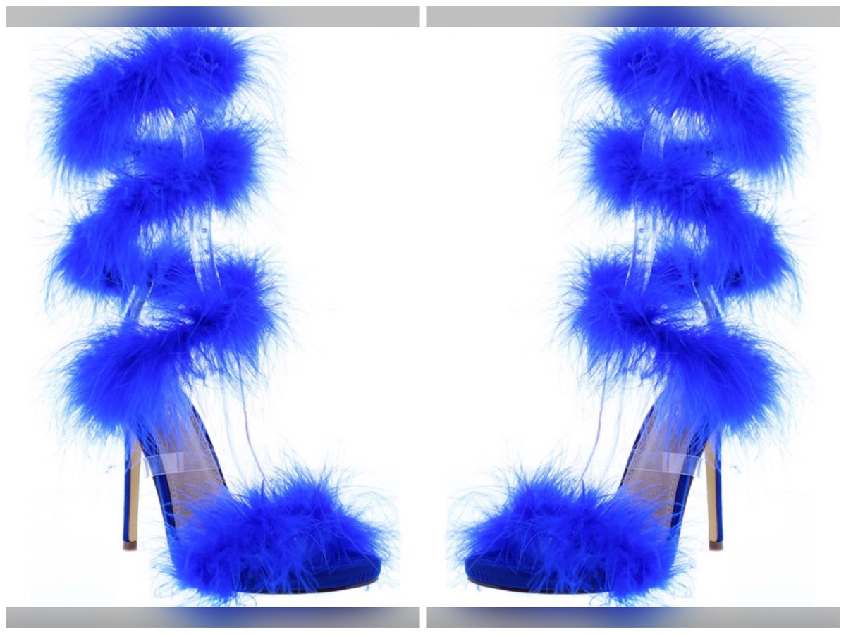 Image of Blue Feathers 💙💙 High Heels