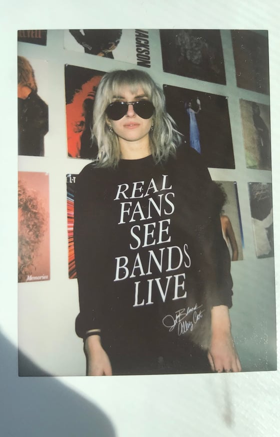 Image of ‘ Real Fans ‘ long sleeve black T
