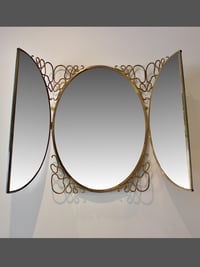 Image 1 of Italian Folding Wall Mirror, 1950s