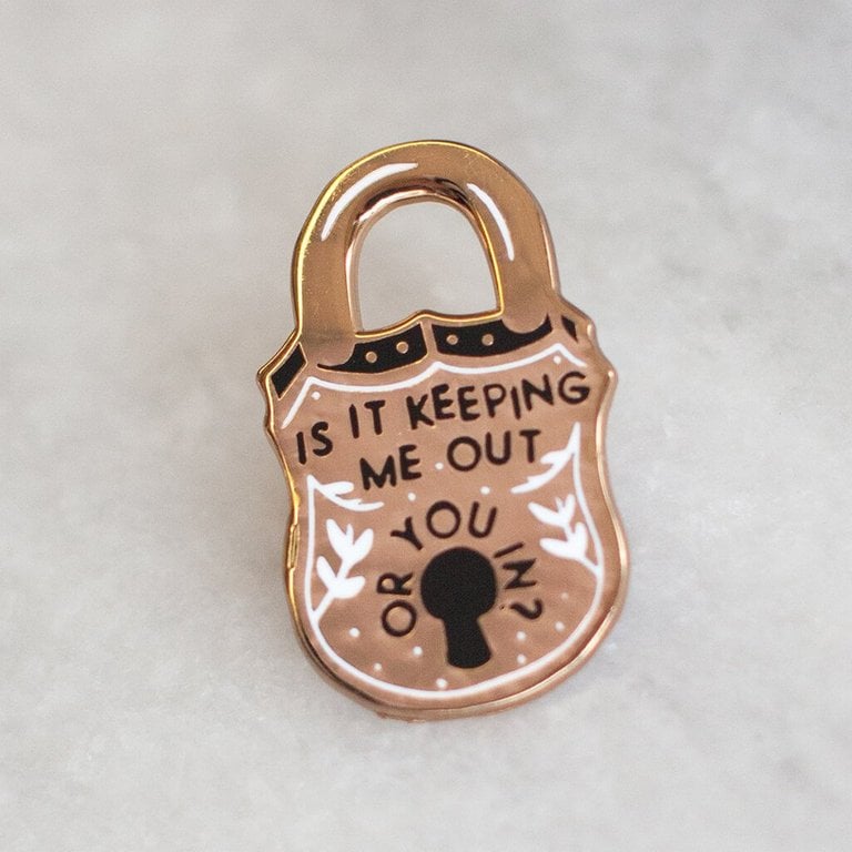 Image of Stay Home Club x AF - Keeping Me Out Enamel Pin