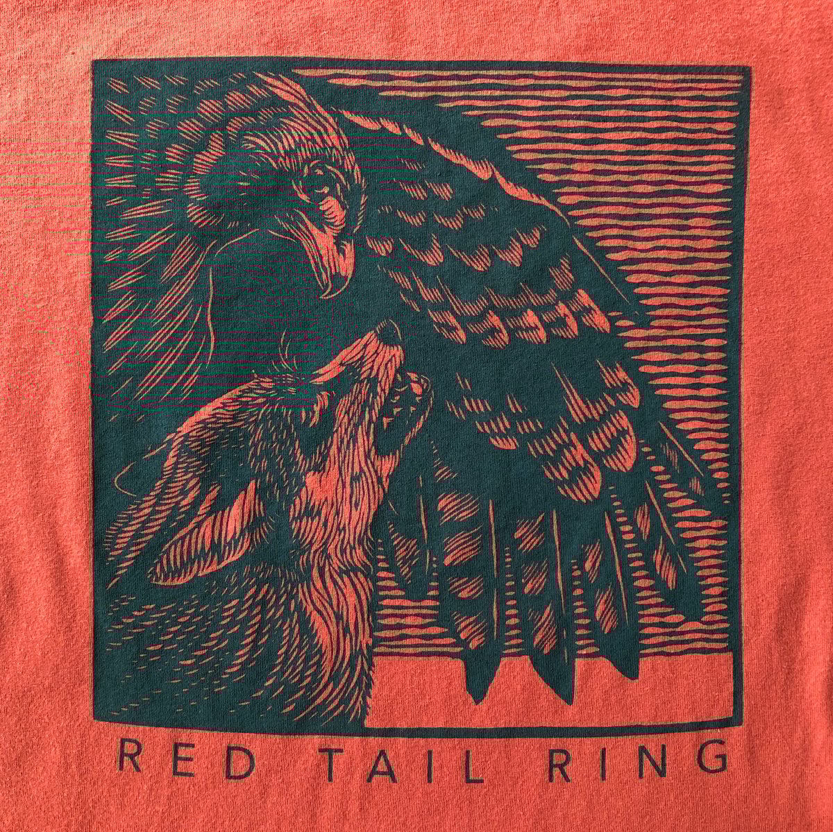 Image of Fox & Hawk Tshirt - Rust