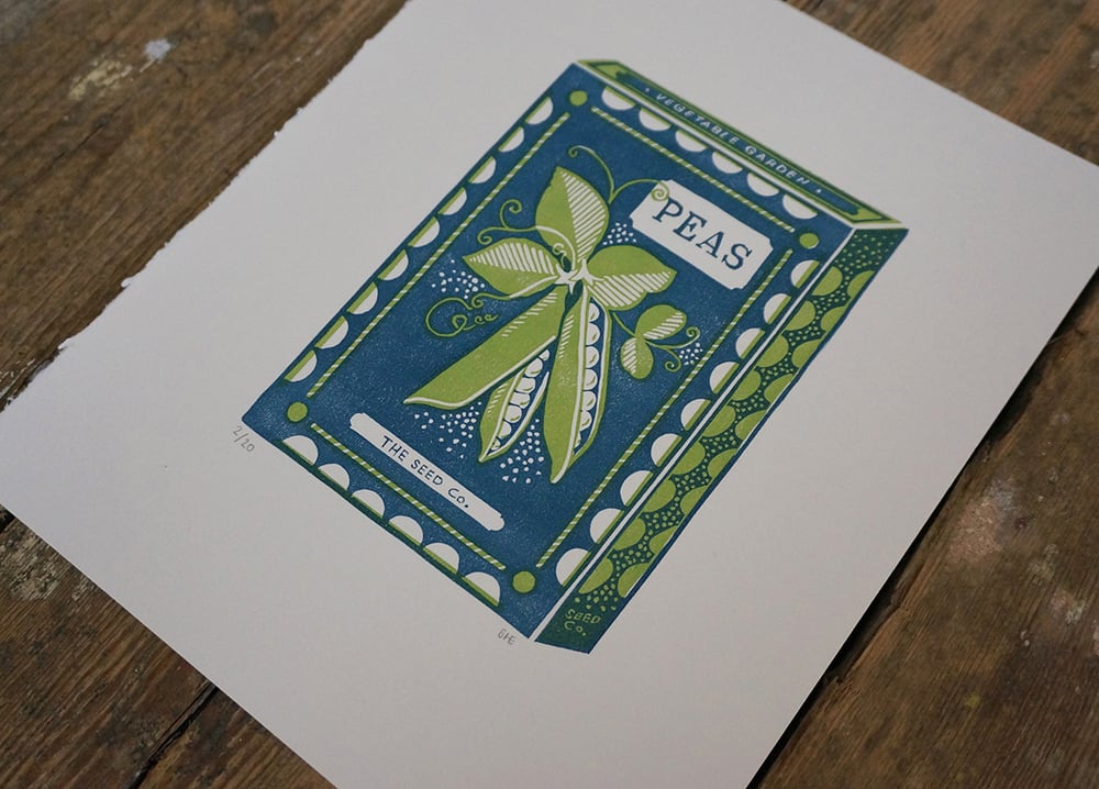 Image of March Print - Peas