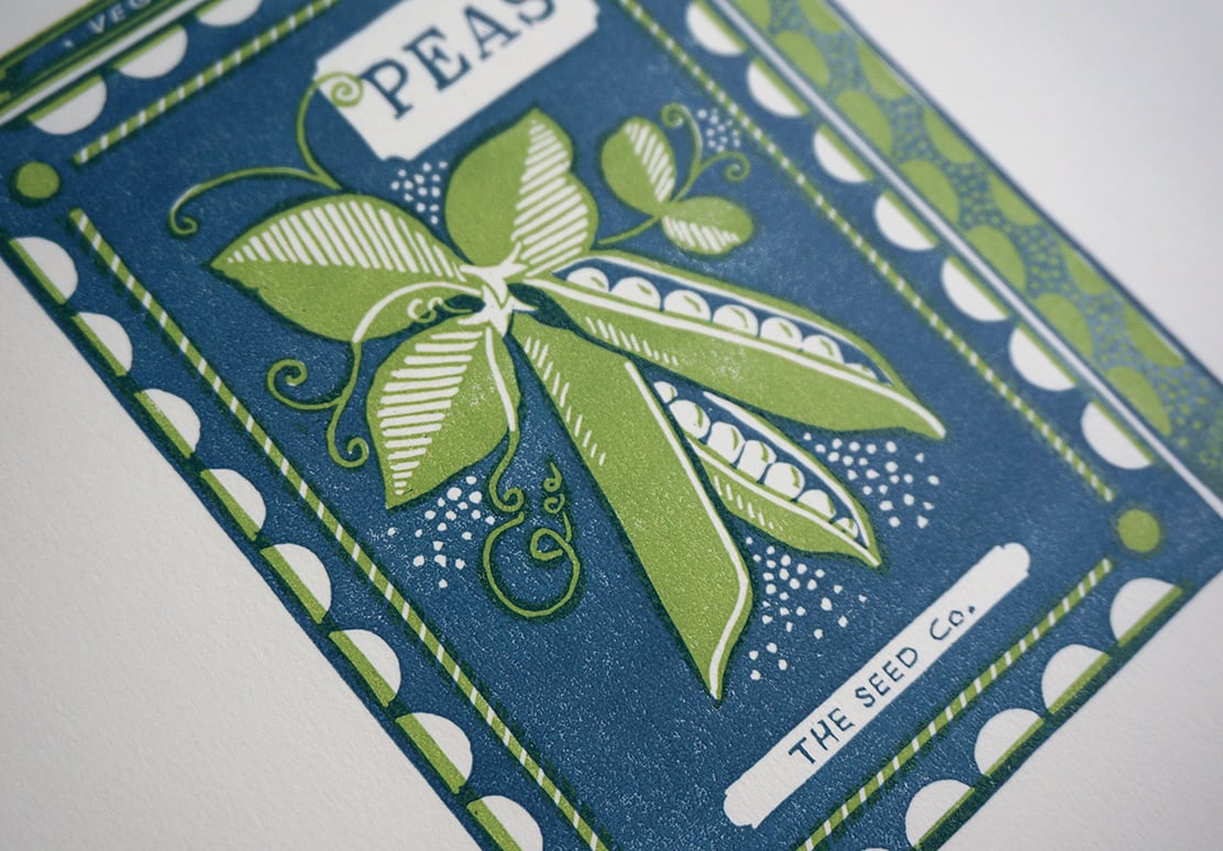 Image of March Print - Peas