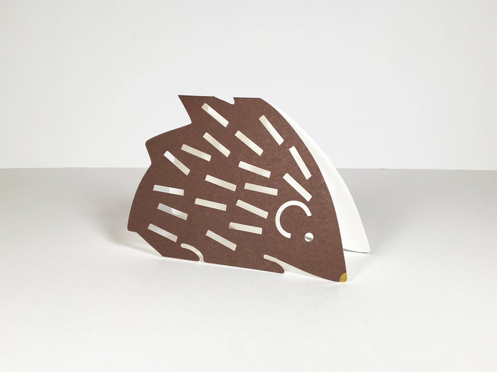 Image of 2 x Hedgehog Cards - Golden Toes and a Golden Nose