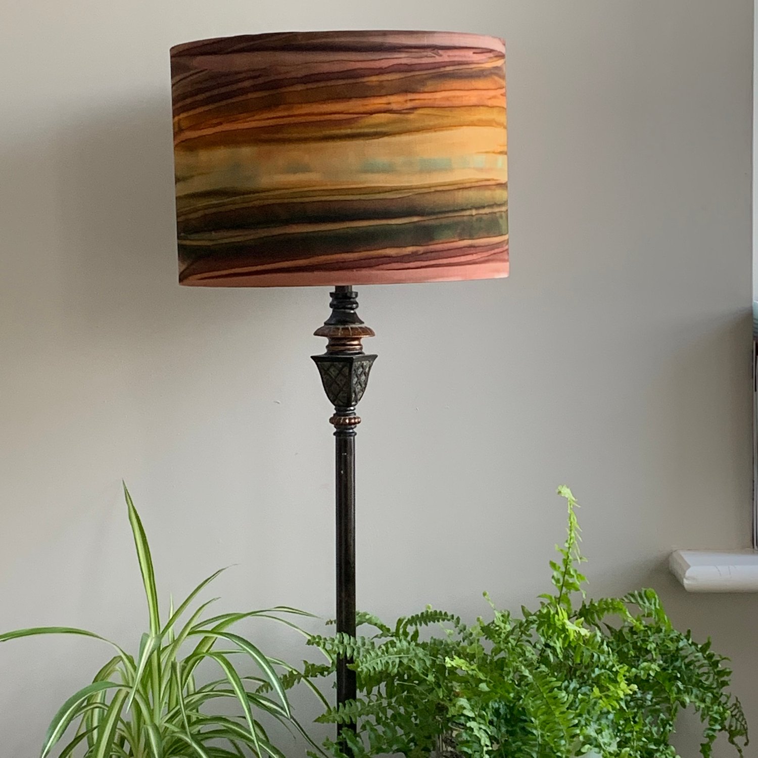 Image of Patina Handpaints Stripes Russet Shade 30cm