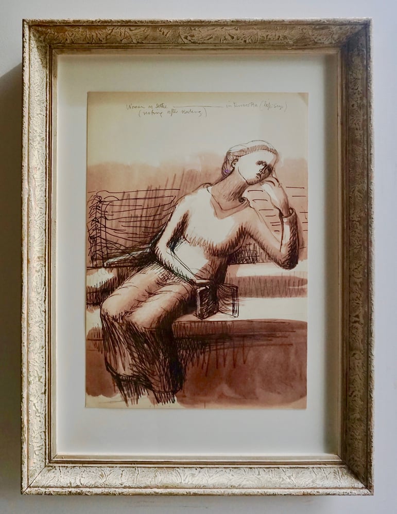 Image of MOORE COLLECTION / seated figure with book 27/010