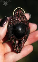 Image 4 of Black Orb Obsidian Necklace