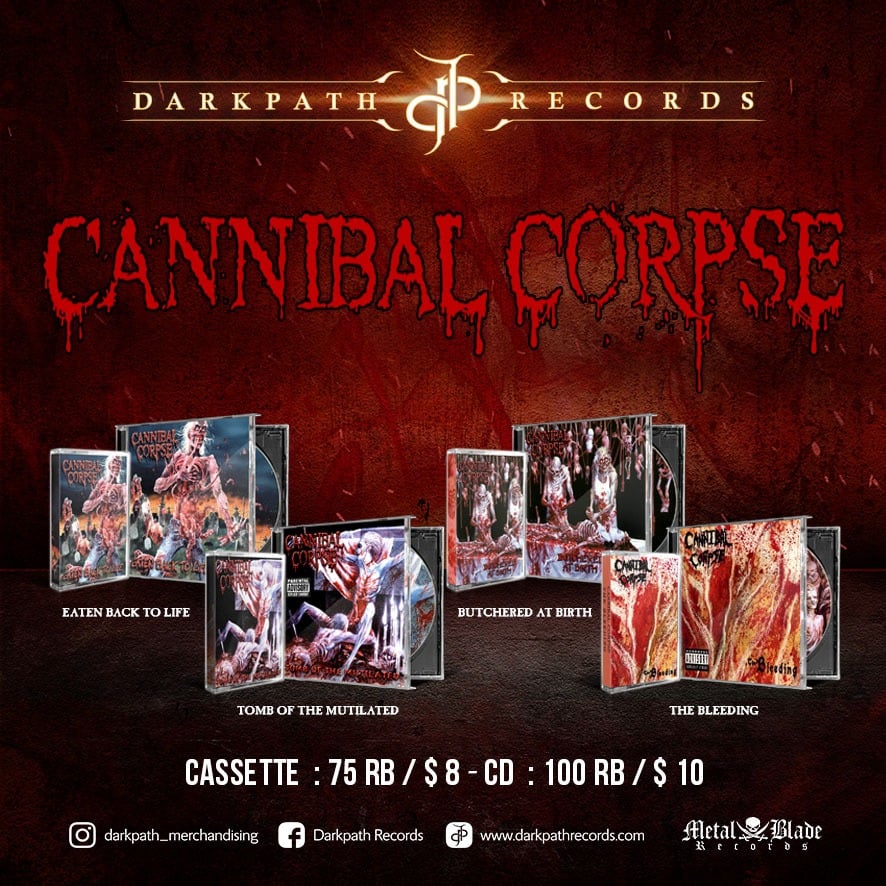 Image of CANNIBAL CORPSE - The 4 initial albums 