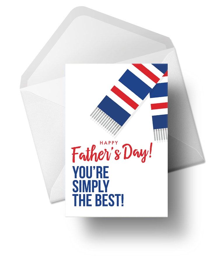 Image of Father's Day Cards for Rangers Fans