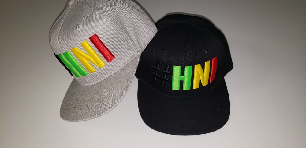 Image of Green, Yellow, & Red #HardNOTImpossible hats
