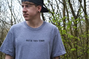 Image of Alex Faulkner x Outta This Town Wild Bear T-shirt Graphite Heather Grey 🐻