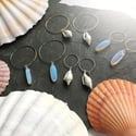 Petite Shell Hoop Earrings 