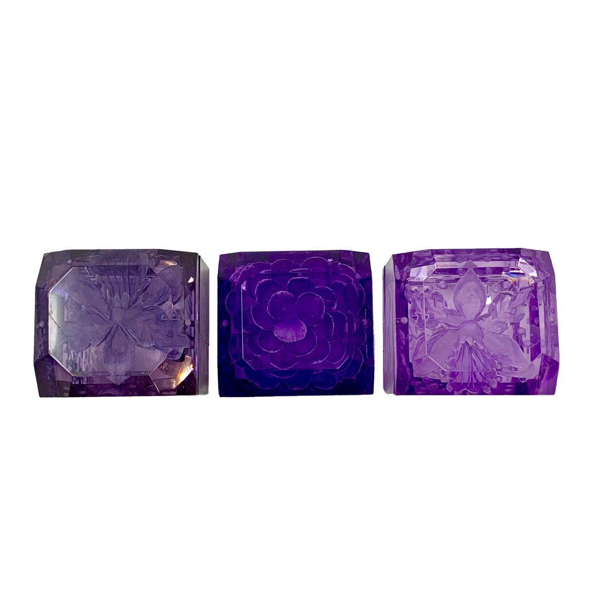 Image of Mini Lucite Boxes (Purple Tones)