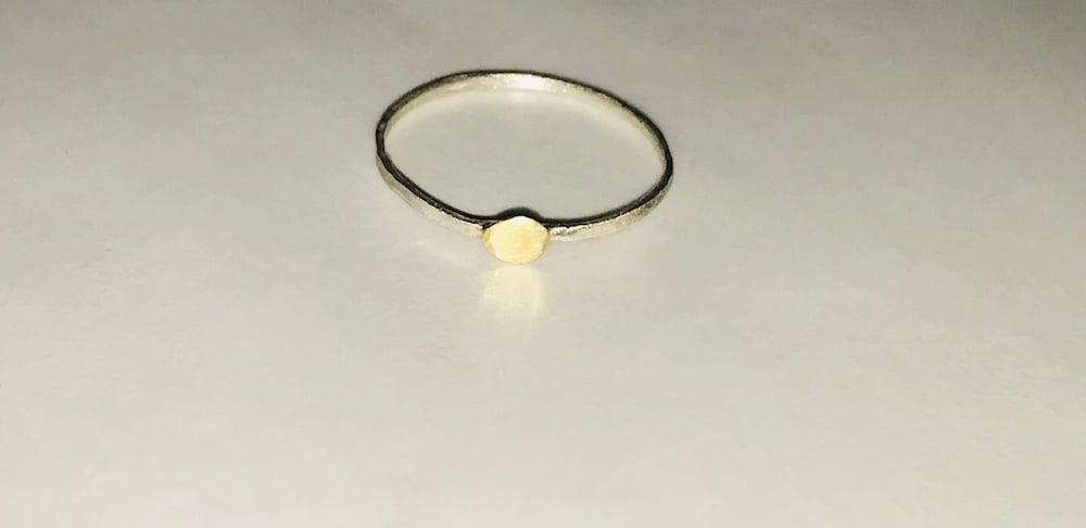 Image of Ring mit Goldplatte