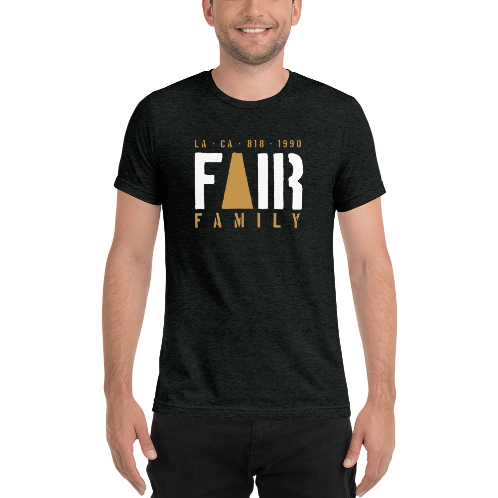 Image of Charcoal-Black Triblend Fair Family 2