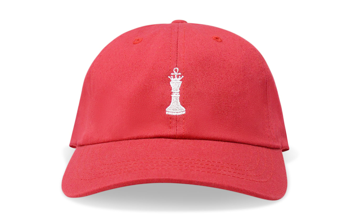 Image of BRKLYN FIT® ANKH CHESS PIECE (RED) - DAD HAT