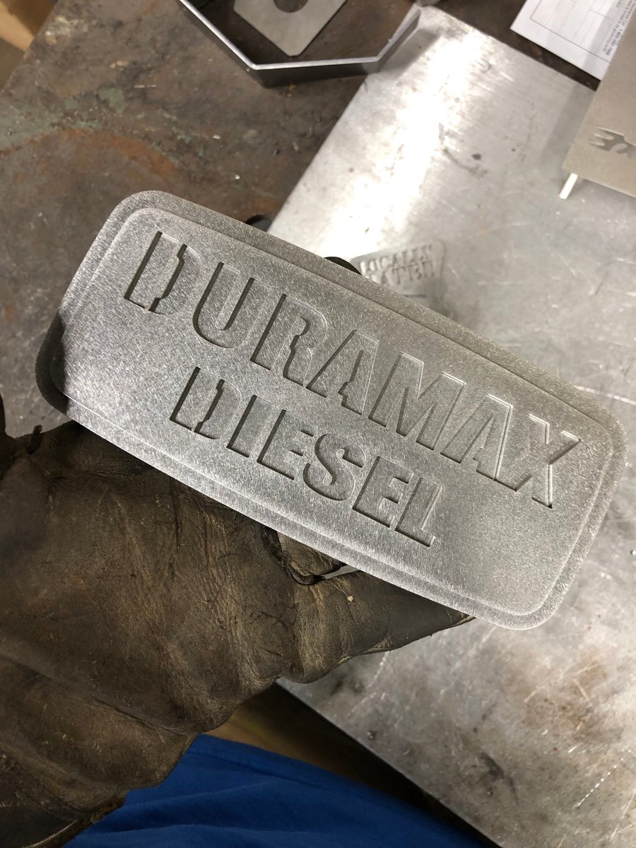 Image of Duramax dual plate grill badge 