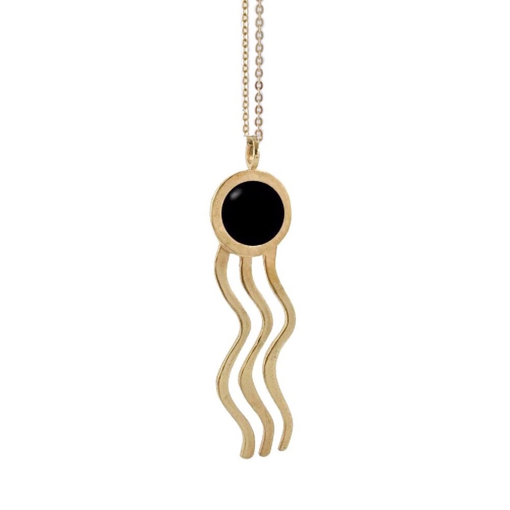 Image of Wiggle Necklace with Black Onyx